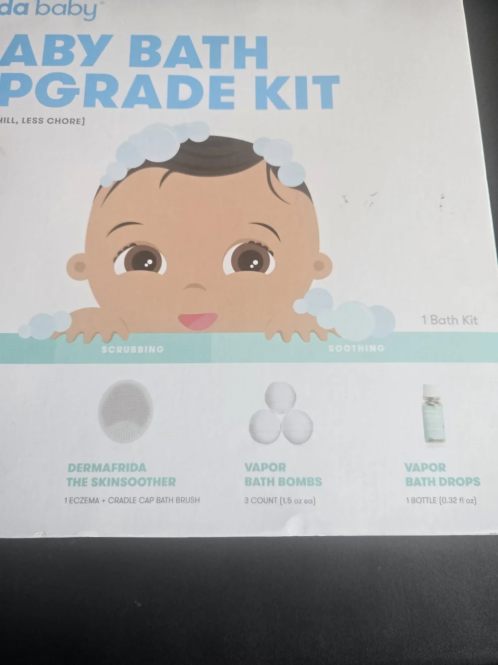 Frida Baby Baby Bath Upgrade Kit - White/Blue